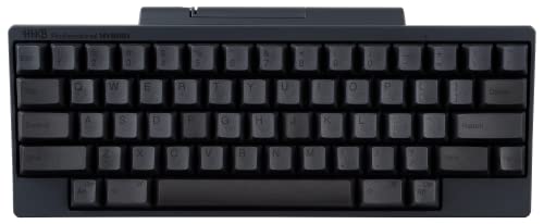 HHKB HYBRID Tastatur PD-KB800B, Gedruckte Tastenkappen, Professionelle Mechanische 60% Tastatur, Bluetooth, USB-C (Holzkohlenschwarz)¹