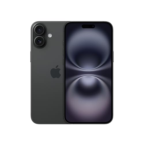 Apple iPhone 16 Plus 128 GB: 5G Handy mit Kamerasteuerung, A18 Chip und einem echten Boost für die Batterie. Funktioniert mit AirPods, Schwarz¹